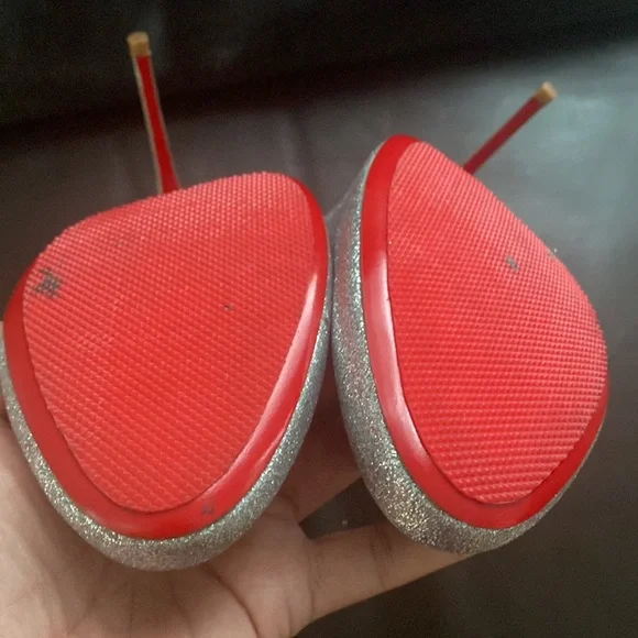 Like New!!! Christian Louboutin Glitter Pumps - Picture 8 of 9